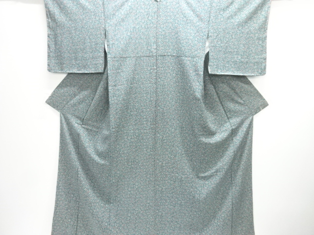 JAPANESE KIMONO / KOMON / UNUSED / FLOWER ARABESQUE